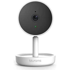 Blurams Home Pro 1080p FHD novērošanas kamera kupola kamera WiFi mikrofons skaļrunis noteikšana inteliģenti cilvēki/dzīvnieki/skaņas brīdinājumi mobilā privātā zona reāllaikā (iOs un Android)