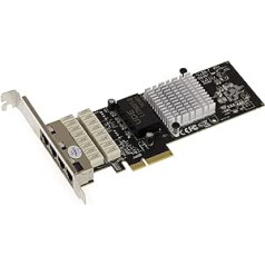 KALEA-INFORMATIQUE PCIe tīkla karte 4 x Gigabit LAN RJ45 ligzda LAN apiešanas mikroshēma Intel I350AM4