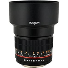 Rokinon 85MAF-N 85mm F1.4 asphärische Linse für Nikon ar automatischem Chip (schwarz)