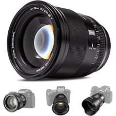 Viltrox 75 mm F1.2 Pro līmeņa automātiskā fokusa objektīvs, saderīgs ar Fuji X-Mount spoguļkamerām X-E3 X-E4 X-H1 X-H2 X-H2S X-Pro2 X-Pro3 X-S10 X-T1 X-T1 IR X-T10 X T100 X-T2 X-T20 X-T200 X-T3