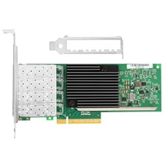 Euqvos 10GbE NIC karte priekš Intel X710-DA4 PCIe 3.0 x8 Quad SFP+ porti XL710BM1 kontrollera atbalsts Windows Server/Linux/VMware ESXi