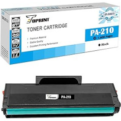 TOPRINT PA210 PA-210 PA 210 suderinama dažų kasetė 1600 puslapių juoda, skirta P2500 P2502 P2502W P2508W M6600N M6600W M6600NW M6602 M6602NW M6602 M6602NW M6608 N M6602NW M60W M650N M608N M608 0N M6500W M6500NW