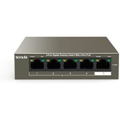 Tenda Ethernet novērošanas sistēmas ierakstītājs, Power Over Ethernet (PoE), stabila novērošanas datu pārraide