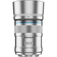 SIRUI Sniper 56 mm automātiskā fokusa objektīvs F1.2 platleņķa APS-C kameras objektīvs (Z-Mount, sudraba)