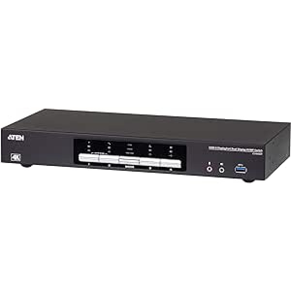 Aten CS1944DP 4 portu USB 3.0 KVM slēdzis, 4K DP Schwarz