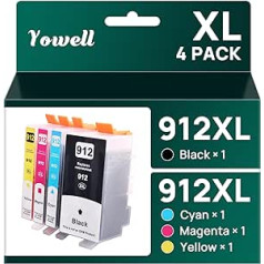 912XL printeru kasetnes, kas saderīgas ar HP 912 912 XL Multipack, kas paredzētas HP OfficeJet Pro 8022 8022e kasetnēm 8020 8024 8025e, Officejet 8010 8012 8010e 8012e, HP1jet 8012e 801t48s