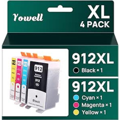 912XL spausdintuvo kasetės, suderinamos su „HP 912 912 XL Multipack“, skirta HP OfficeJet Pro 8022 8022e kasetėms 8020 8024 8025e, Officejet 8010 8012 8010e 8012e, HP OfficeJet Pro 8010 8012 8010e 8012e 801t48s