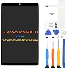 ARSSLY LCD ekrāns priekš Lenovo Tab M8 FHD TB-8705 TB-8705F TB-8705N TB-8705M 8,0 collu skārienekrāna digitalizatora pilna komplektācija ar labošanas rīku