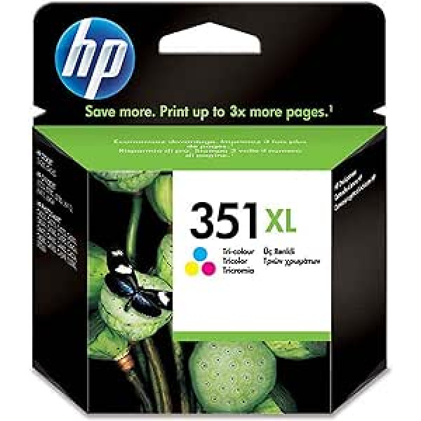 HP 351XL oriģinālā 3 krāsu oriģinālā tintes kasetne CB338EE UUS