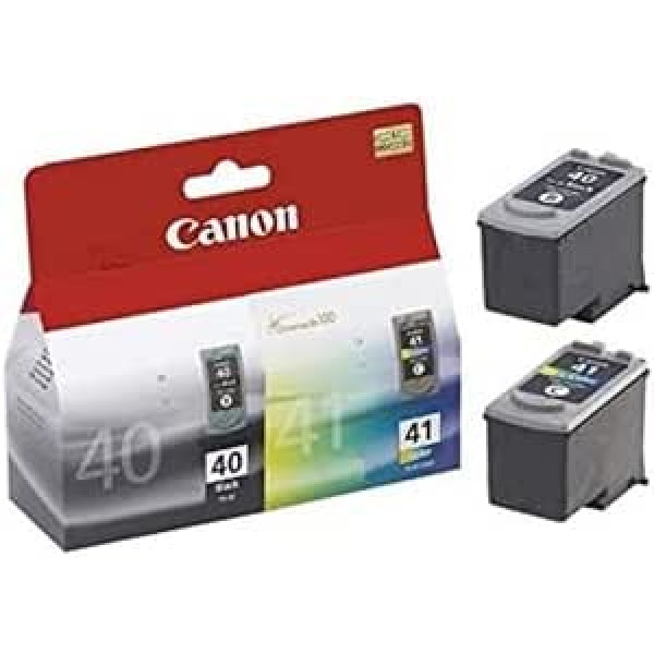 Canon PG 40+CL 41 originalus Tinten Multipack Schwarz ir Mehrfarbig für Pixma Drucker MP170 MP180 MP190 MP220MP460 MP470 iP1200 iP1800 iP1900 iP2200 iP2600 iP