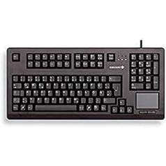 CHERRY TouchBoard G80-11900, Internationales Layout, QWERTY Tastatur, Kabelgebundene Tastatur, Mechanische Tastatur, ML Mechanik, Integriertes Touchpad, Platzsparend, Ergonomisch, Schwarz