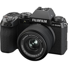 FUJIFILM X-S20 + FUJINON XC15-45mmF3.5-5.6 OIS PZ komplekts, melns