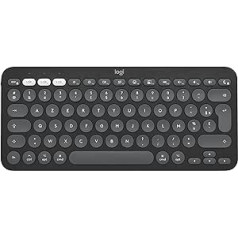 Logitech Pebble Keys 2 K380s QWERTY Pan Nordic Layout, Graphite