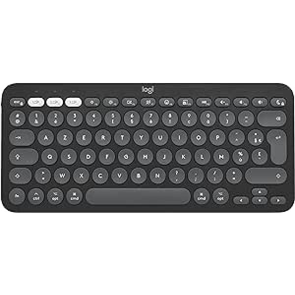 Logitech Pebble Keys 2 K380s QWERTY Pan Nordic Layout, Graphite