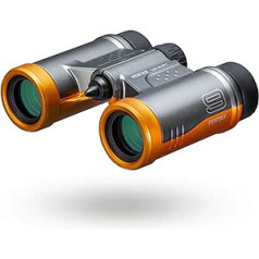 PENTAX Binoculars UD 9x21 - Grey and Orange A Bright and Clear Field of View, Lightweight Housing with Roof Prism, Fully Multi-Coated Optics, 9x Magnification, Ideal for Concerts, Sports, Travel