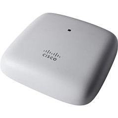 Cisco Business 140AC 802.11ac 2x2 Wave 2 prieigos taškas 1 GbE prievadas – tvirtinimas prie lubų, ribota apsauga visą gyvenimą (CBW140AC-E)