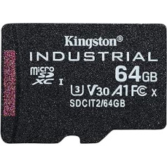 Kingston Industrial microSD — 64 GB microSDHC Industrial C10 A1 pSLC karte bez adaptera — SDCIT2/64GBSP