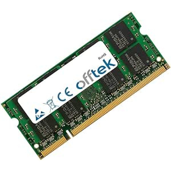 OFFTEK 4 GB RAM atmiņa 200 kontaktu DDR2 SoDimm — 1,8 v — PC2-6400 (800 Mhz) — bez ECC