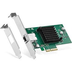 Binardat 10G Ethernet PCIe tīkla adapteris, AQUANTIA AQC107 mikroshēmas LAN kontrolieris, 10G/5G/2.5G/1G/100Mbps RJ45 NIC karte, atbalsts PXE operētājsistēmai Windows/Linux/Mac