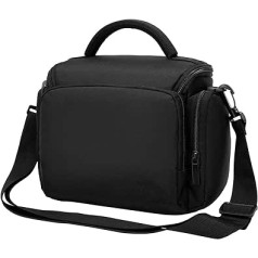 XSY Men's Camera Bag Women's DSLR Shoulder Bag Unisex Messenger Sling Shoulder Bag for Canon Nikon Sony SLR Cameras, D11 - Black, 22 x 13 x 18 CM, Shoulder bag