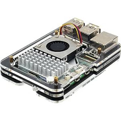 Geekworm Raspberry Pi 5 Case with Official Active Cooler