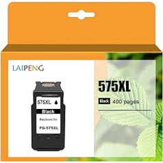 LAIPENG 575XL 576XL kasetnes, kas saderīgas ar Canon PG-575 CL-576 PG-575XL CL-576XL printerim PIXMA TS3550i TS3551i TR4750i TR4751i (melns)