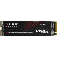 PNY XLR8 CS3140 M.2 NVMe Gen4 x4 Internal Solid State Drive (SSD) 2TB, Read Speed up to 7500 MB/s, Write Speed up to 6850 MB/s, Black