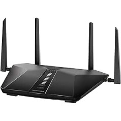 NETGEAR RAX43 WiFi 6 Router AX4200 (5 Streams with up to 4.2 Gbps, Nighthawk WLAN Router Coverage up to 175 m², Compatible with iPhone 12/13 or Samsung S20/S21)