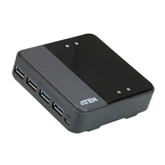 Aten US434-AT USB 3.0 perifērijas slēdzis ar 4 portiem / melns