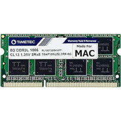 Timetec 8GB saderīgs ar Apple iMac Ende 2015 (27 Zoll un Retina 5K displejs) DDR3L 1867MHz / 1866MHz PC3L-14900 2Rx8 CL13 1.35V 204 Pin SODIMM Speichergrade für17i MAC, 171