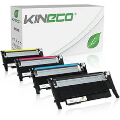 Kineco 4 toneris ir saderīgs ar Samsung CLT-P406C ar Samsung CLP-360 CLP-365 CLX-3305FN CLX-3305FW CLX-3305W Xpress C460W C460FW C410W C467W