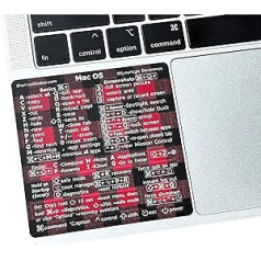 SYNERLOGIC (M/Intel) Mac OS tastatūras īsinājumtaustiņš Bez atlikuma vinila uzlīme, saderīga ar 13–16 collu MacBook Air/Pro iMac Mac Mini (Buffalo Plaid, 2 pack)