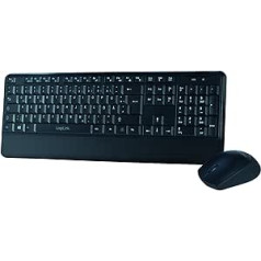 LogiLink ID0161 Tastatur Maus Kombination Funk 2,4 GHz schwarz