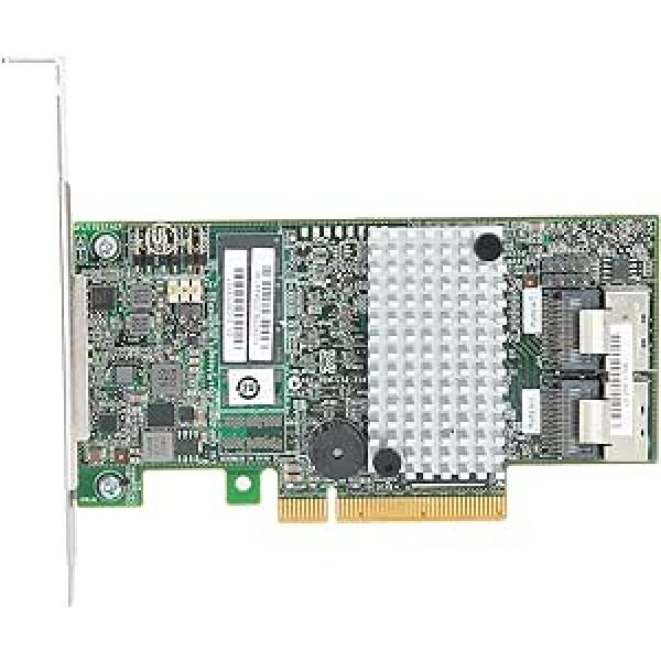 PCIe SATA karte 6Gbps 8X iekšējais SATA + SAS porti RAID kontrolieris PCI Express 2.0 karte ar galveno mikroshēmu: LSISAS2208 Dual Core ROC, 800MHz Power PC