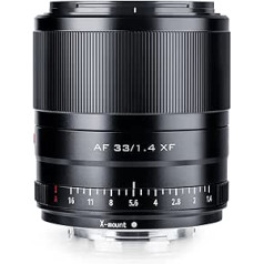 VILTROX AF 33 mm f1.4 STM XF objektīvs Autofokuss Fiksēts fokuss APS-C Portrets Kompakts lielas apertūras objektīvs bezspoguļam Fujifilm 33 mm X-Mount Camera X-T3 X-H1 X20 X-T30 X-T20 X-T100 X-Pro2