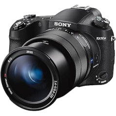 Sony RX10 IV Advanced Premium kompaktkamera (1,0 tipa sensors, 24–600 mm F2,8–4,0 Zeiss objektīvs, ātrs 0,03 s autofokuss, 4K filmu ierakstīšana)