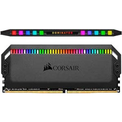 Corsair Dominator Platinum RGB 32GB (4x8GB) DDR4 3200MHz C16 Enthusiast RGB LED-Beleuchtung Arbeitsspeicher, schwarz