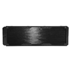 ASHATA 120 mm/360 mm Aluminium Radiator, Computer CPU Water Cooler Radiator Aluminium Radiator, 18 Tubes Water Cooler, Heatsink Radiator for PC Water Cooling, Chipset Cooling etc. (360 mm)