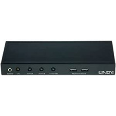 'Lindy 39396 Network Cable Cat 5 KVM Extender Dual VGA + Audio – Black