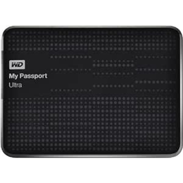 Western Digital My Passport Ultra ārējais cietais disks 1000 GB melns — ārējais cietais disks (1000 GB, 2,5 collas, 3.0 (3.1 Gen 1)