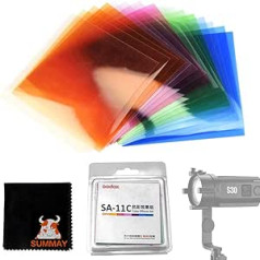 GODOX S30 Colour Filter SA-11C Colour Filter Kits for Godox S30 Focusing LED Video Light (SA-11C)