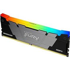 Kingston Fury Renegade RGB 32GB 3200MT/s DDR4 CL16 DIMM galddatoru spēļu atmiņa — KF432C16RB2A/32