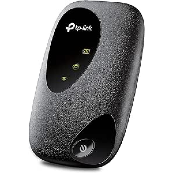 TP-Link M7200 mobilais bezvadu maršrutētājs (4G/LTE līdz 150Mbit/s lejupielāde/50Mbit/s augšupielāde, tīklājs, Cat6, 2000mAh akumulators, saderīgs ar visām Eiropas SIM kartēm) melns