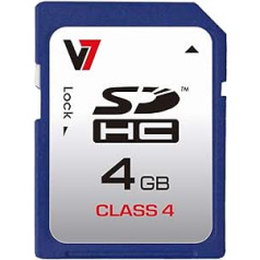 V7 VASDH4GCL4R-2E Flash SDHC 4GB Class 4 Speicherkarte