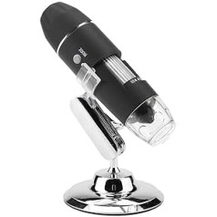 Akozon skaitmeninis mikroskopas rankinis WiFi elektroninis mikroskopas 1600X 2MP HD USB didintuvas mini kamera su metaliniu stovu