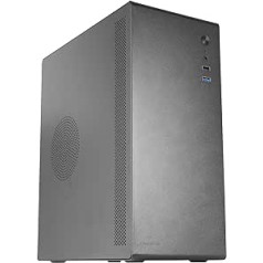 Tacens NOVAX550BR, Micro-ATX PC Case + Power Supply 550W 80Plus Bronze 230V, Full Metal Design, 1x 80mm Rear Fan, Mini Tower with Large Internal Capacity, Black