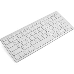 System-S Bluetooth bezvadu tastatūra QWERTZ operētājsistēmai iOS operētājsistēmai Android operētājsistēmai Windows operētājsistēmai Mac