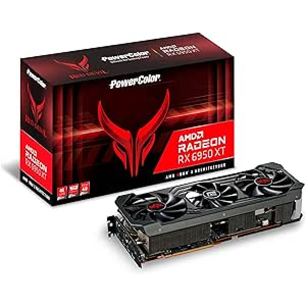 PowerColor Vaizdo PlokštÄ Radeon RX 6950 XT Raudona Devil 16GB GDDR6 256bit