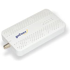 goCoax MoCA 2.5 adapteris ar 2,5 GbE Ethernet portu, MoCA 2.5, 1 x 2,5 GbE ports, nodrošina 2,5 Gb/s joslas platumu ar esošajiem koaksiālajiem kabeļiem, balts (viena pakotne, MA2500D)