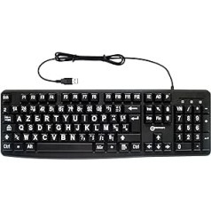 Geemarc Multimedia Large Print Keyboard Tastatur